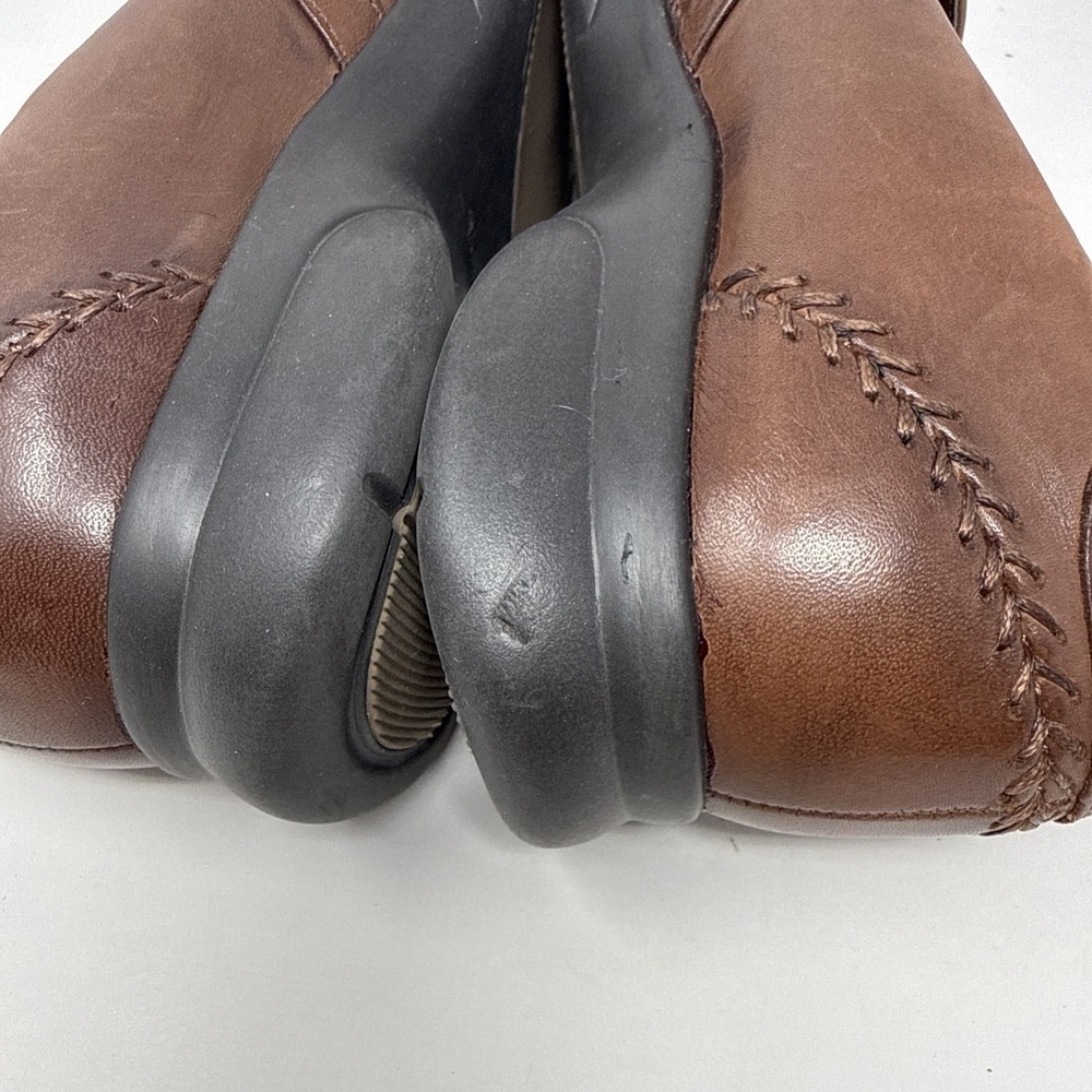 Thom McAn Brown Dublin Leather Mary Janes Flats 40007 US Sz 9.5 Shoes - Picture 9 of 11